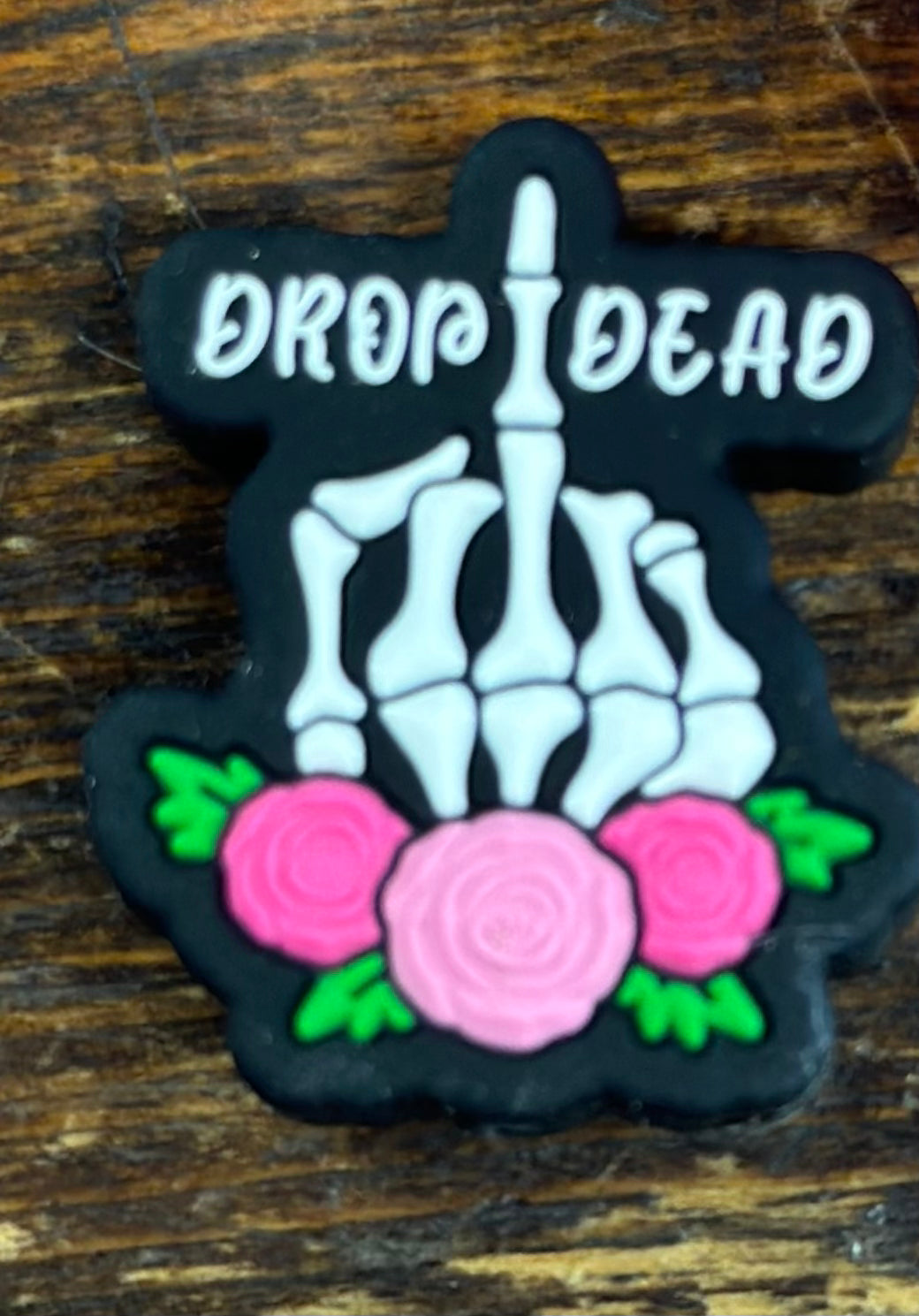 Drop dead silicone focal beads