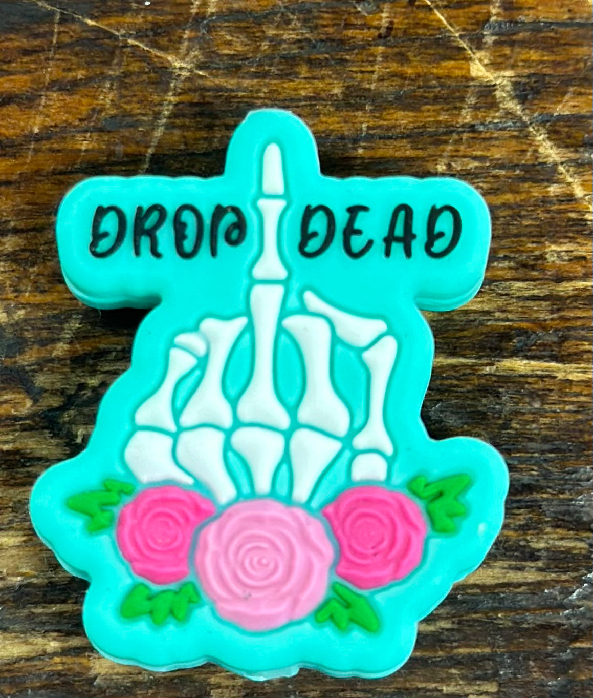 Drop dead silicone focal beads