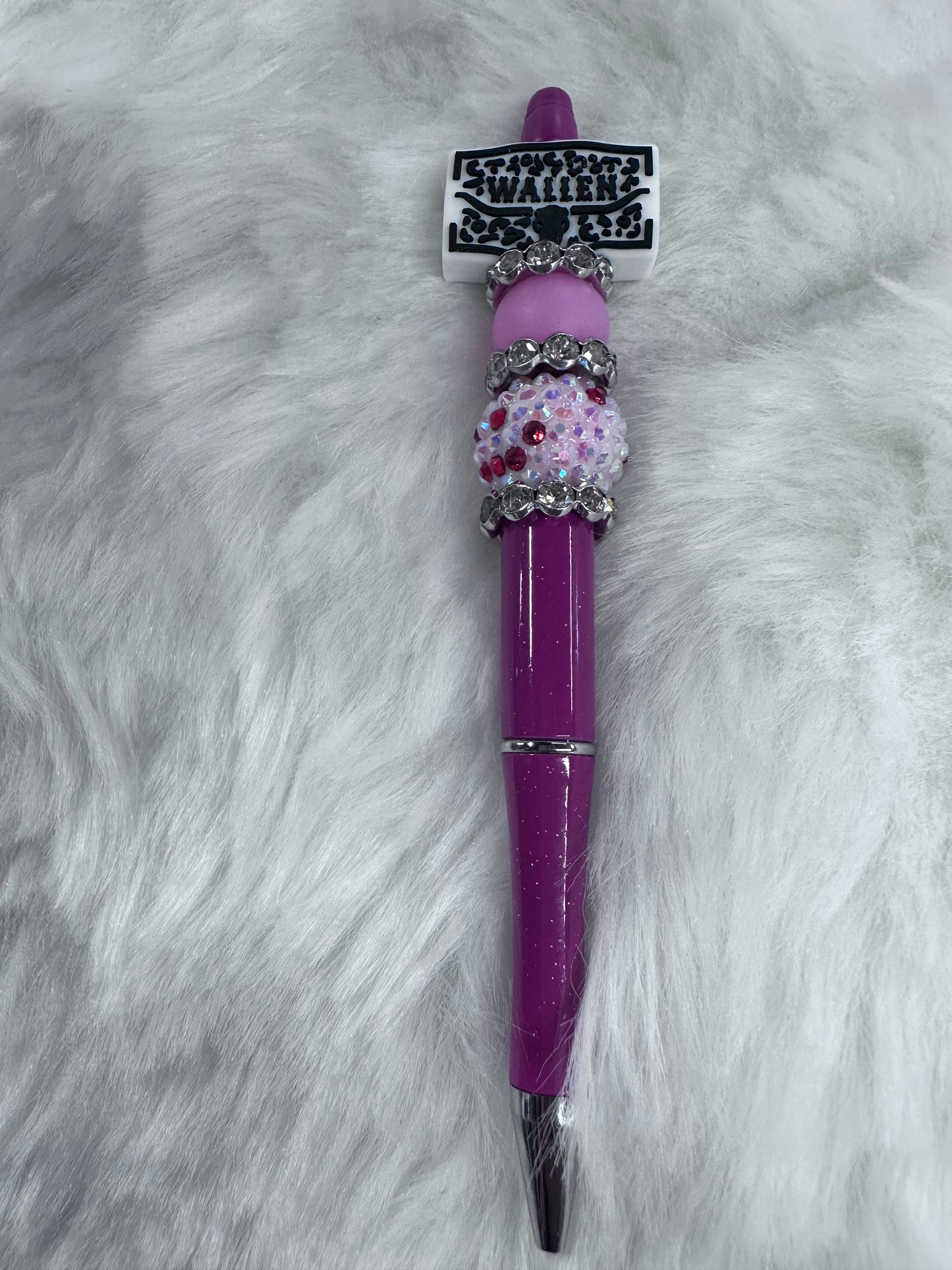 PINK BEADED WALLEN FOCAL PEN