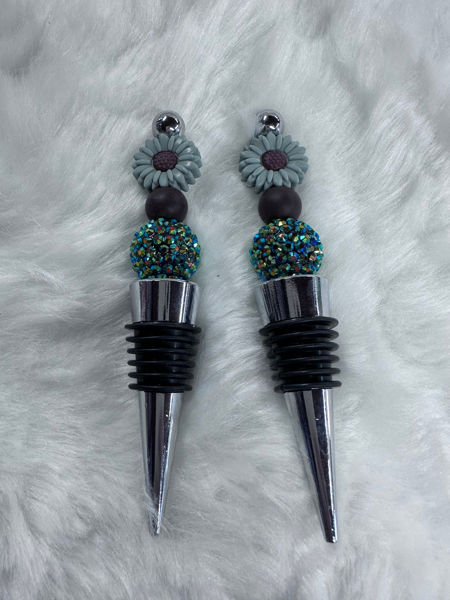 Silicone beaded wine cork