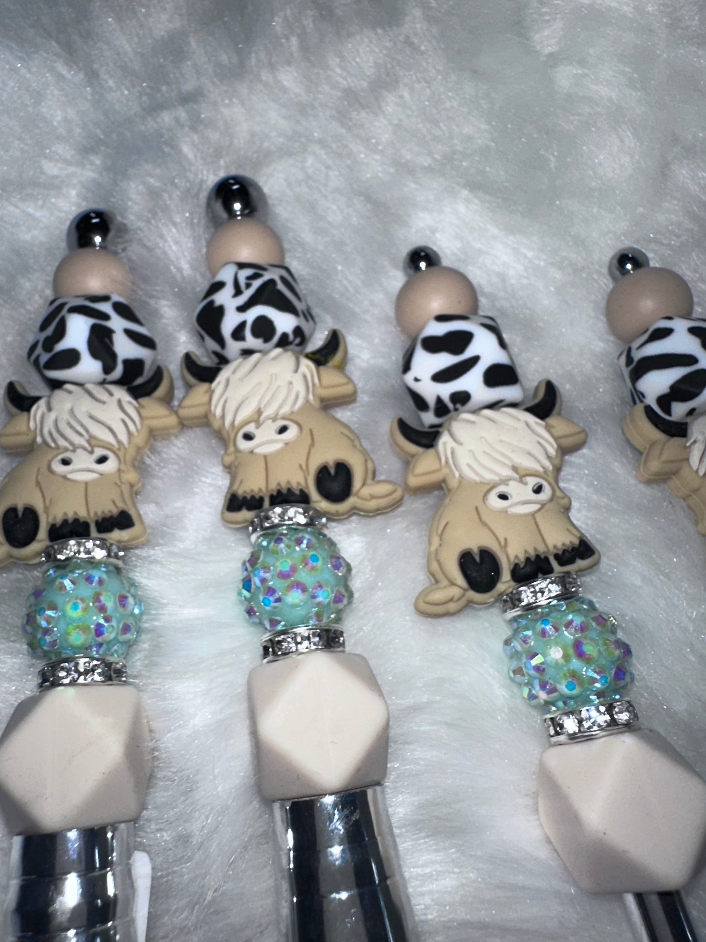 Highland cow focal make up brush set